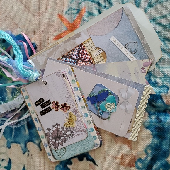 π2xHPπ"Make Today Count" Personal Shabby Chic Flip Journal - Picture 6 of 16